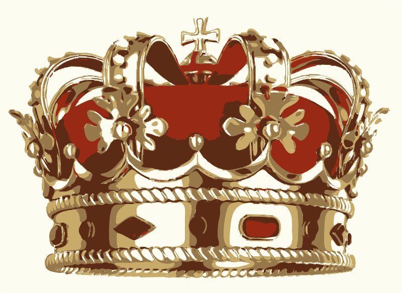 Stencil of Crown of Bavaria