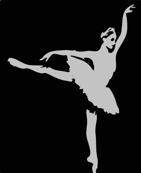 Stencil of Ballerina
