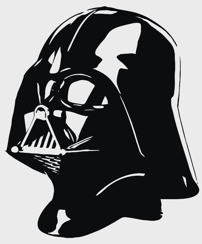 Stencil of Darth Vader