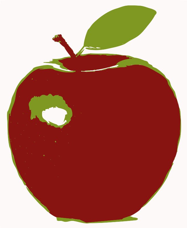 Stencil of Apple