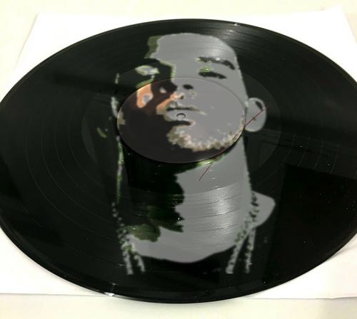 Drake stencil on vinyl LP
