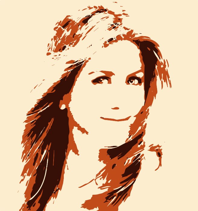 Stencil of Jennifer Aniston