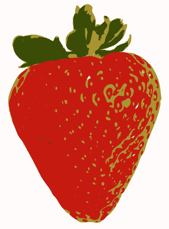 Stencil of Strawberry