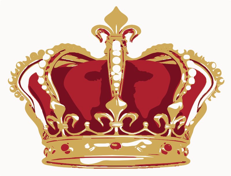 Stencil of Crown