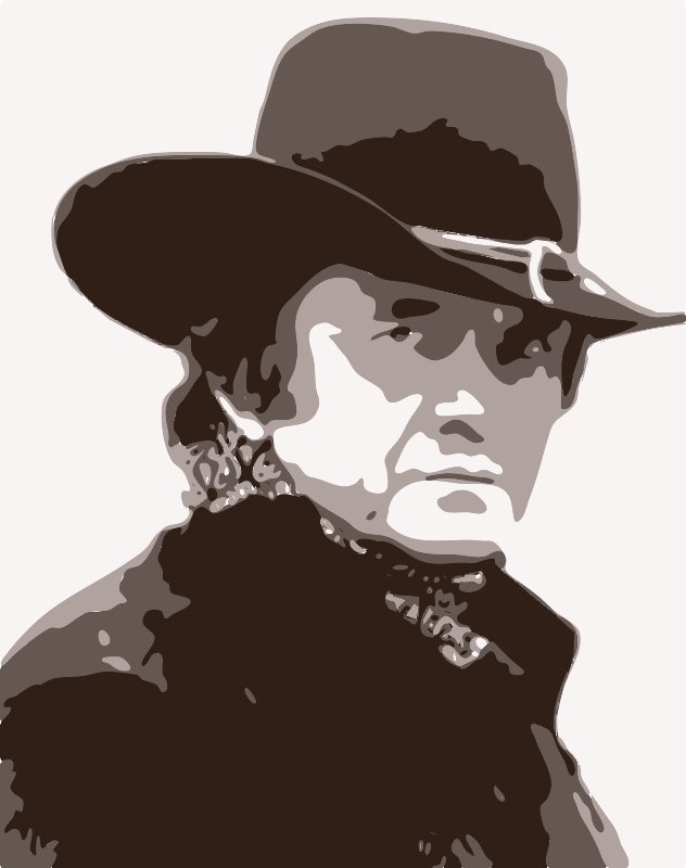 Stencil of Johnny Cash