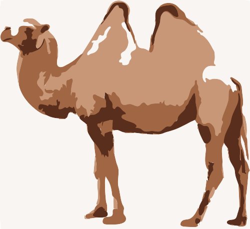 Stencil of Camel