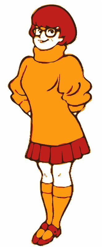 Stencil of Velma
