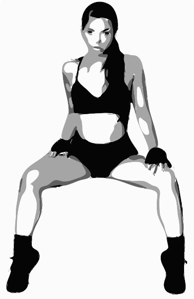 Stencil of Gina Valentina