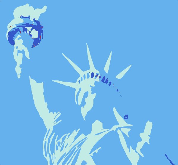 Stencil of Lady Liberty