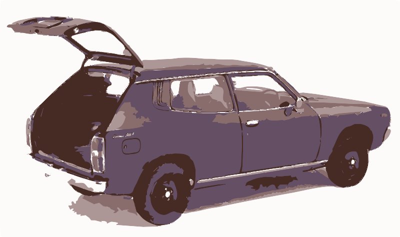 Stencil of Datsun