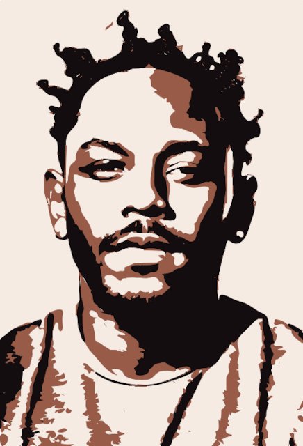 Stencil of Kendrick Lamar