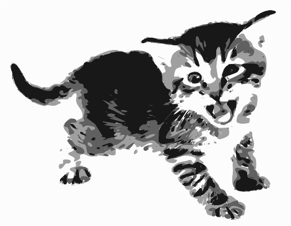 Stencil of Kitten Roar