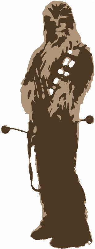 Stencil of Chewbacca