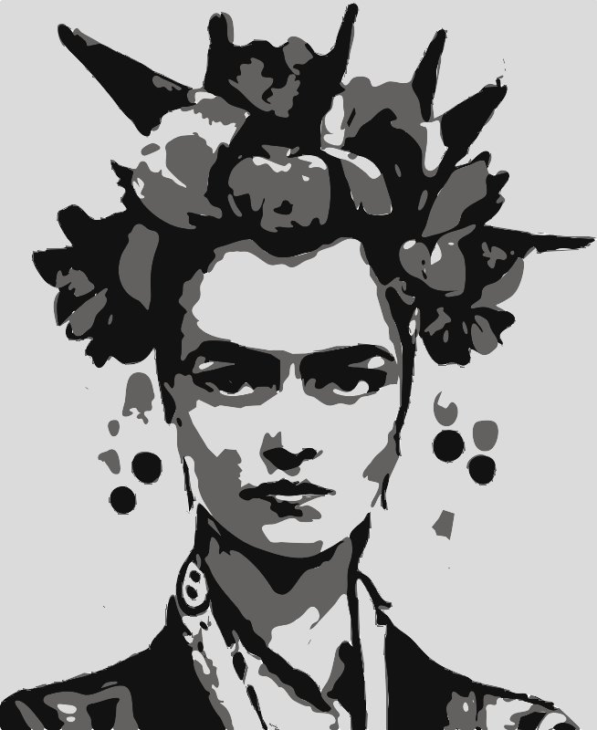 Stencil of A.I. Frida