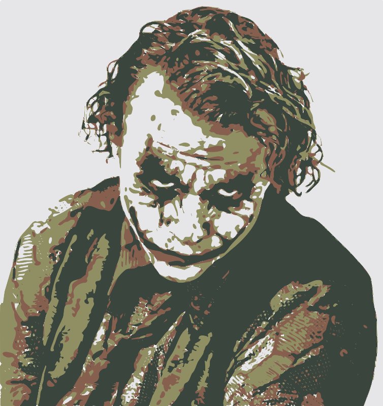 Stencil of The Joker