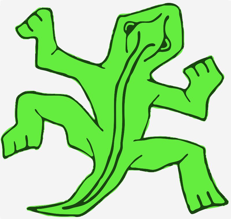 Stencil of Lizard Tessellation