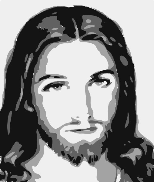 Stencil of Jesus