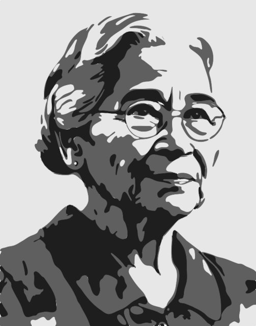 Stencil of Rosa Parks