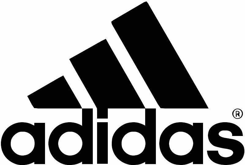Stencil of Adidas Logo