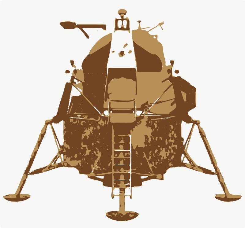Stencil of Lunar Module