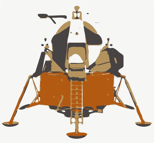 Stencil of Lunar Module