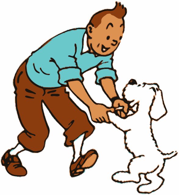 Stencil of Tintin