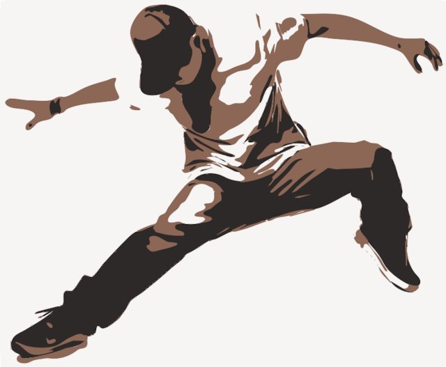 Stencil of Breakdancer