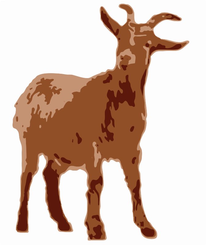 Stencil of Goat