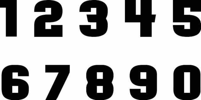Stencil of Block Future Numbers