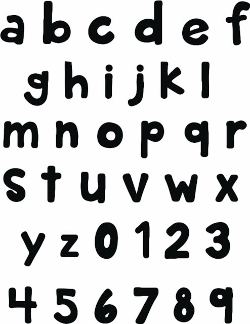 Lowercase Letter Stencils, Letter Stencils