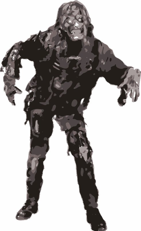 Stencil of Zombie