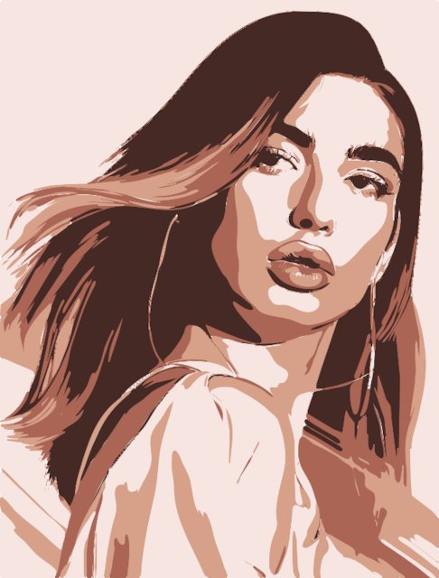 Stencil of Dua Lipa