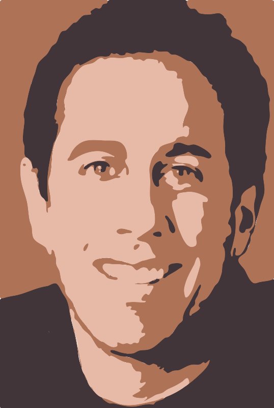 Stencil of Jerry Seinfeld