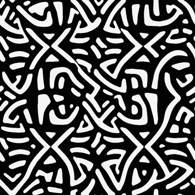 Stencil of Tiki Celtic Knot