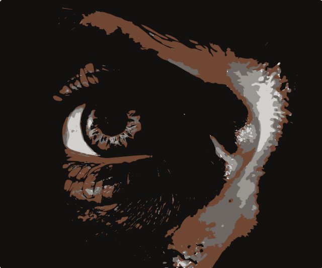 Stencil of Eerie Eye