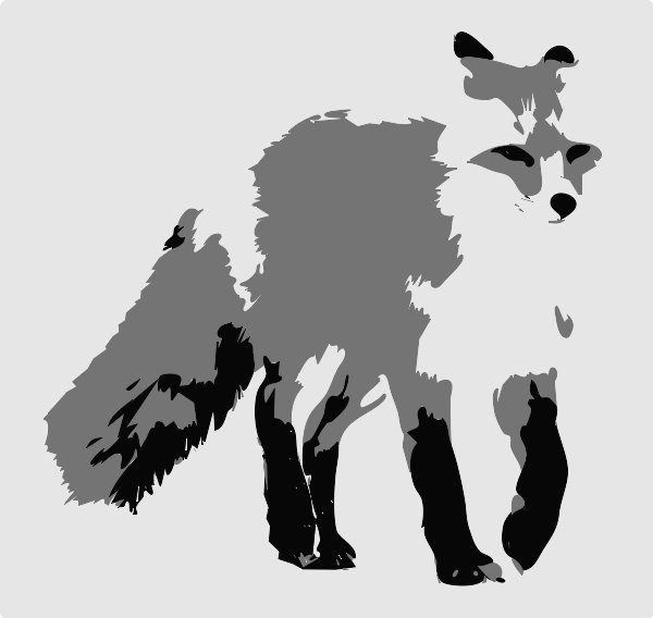 Stencil of Red Fox