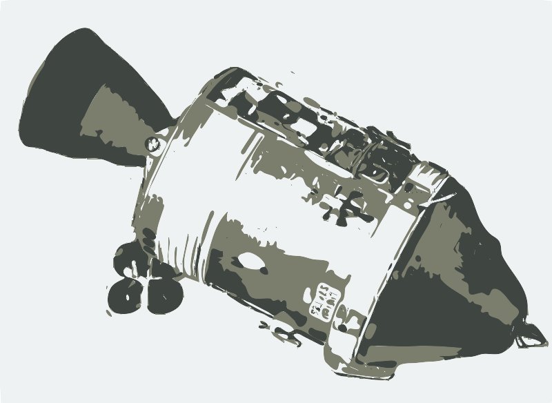 Stencil of Command Module