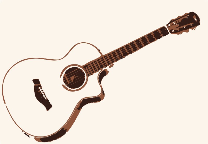 Stencil of Guitar