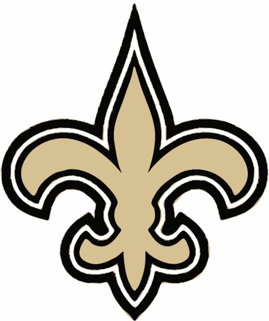 Stencil of New Orleans Saints