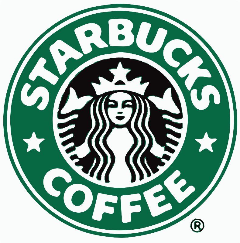Stencil of Starbucks Logo