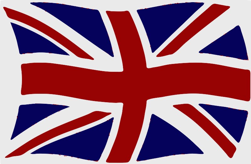 Stencil of Union Jack