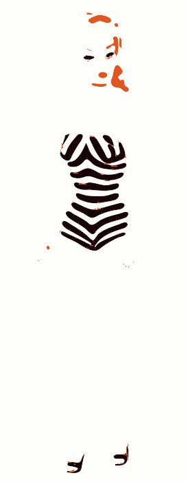 Stencil of Barbie Doll