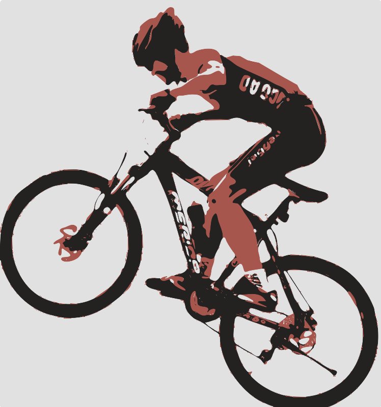 Stencil of Mountain Bike