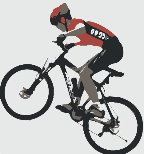 Stencil of Mountain Bike