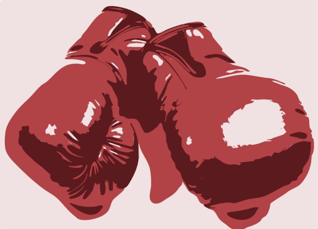 Stencil of Boxing Gloves