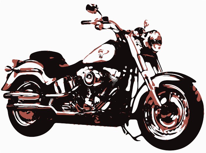 Stencil of Harley-Davidson