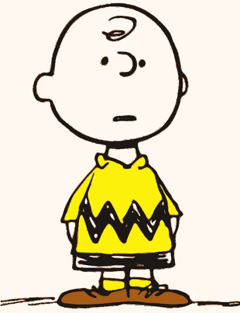 Stencil of Charlie Brown