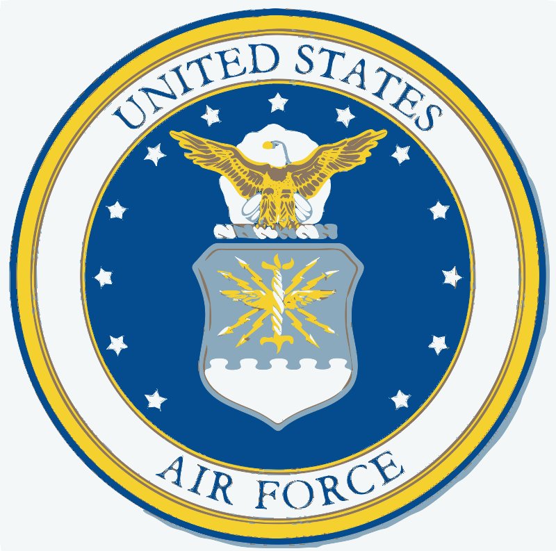 Stencil of United States Air Force