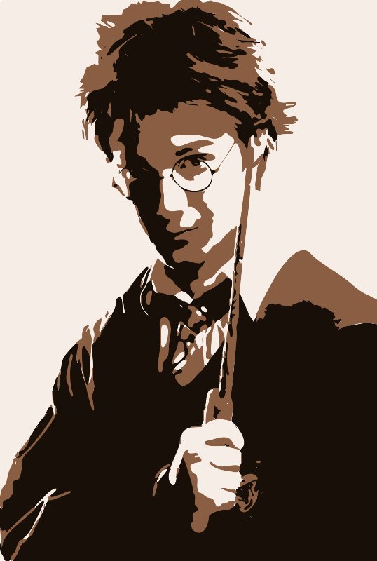 Stencil of Harry Potter Wand