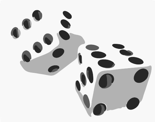 Stencil of Dice